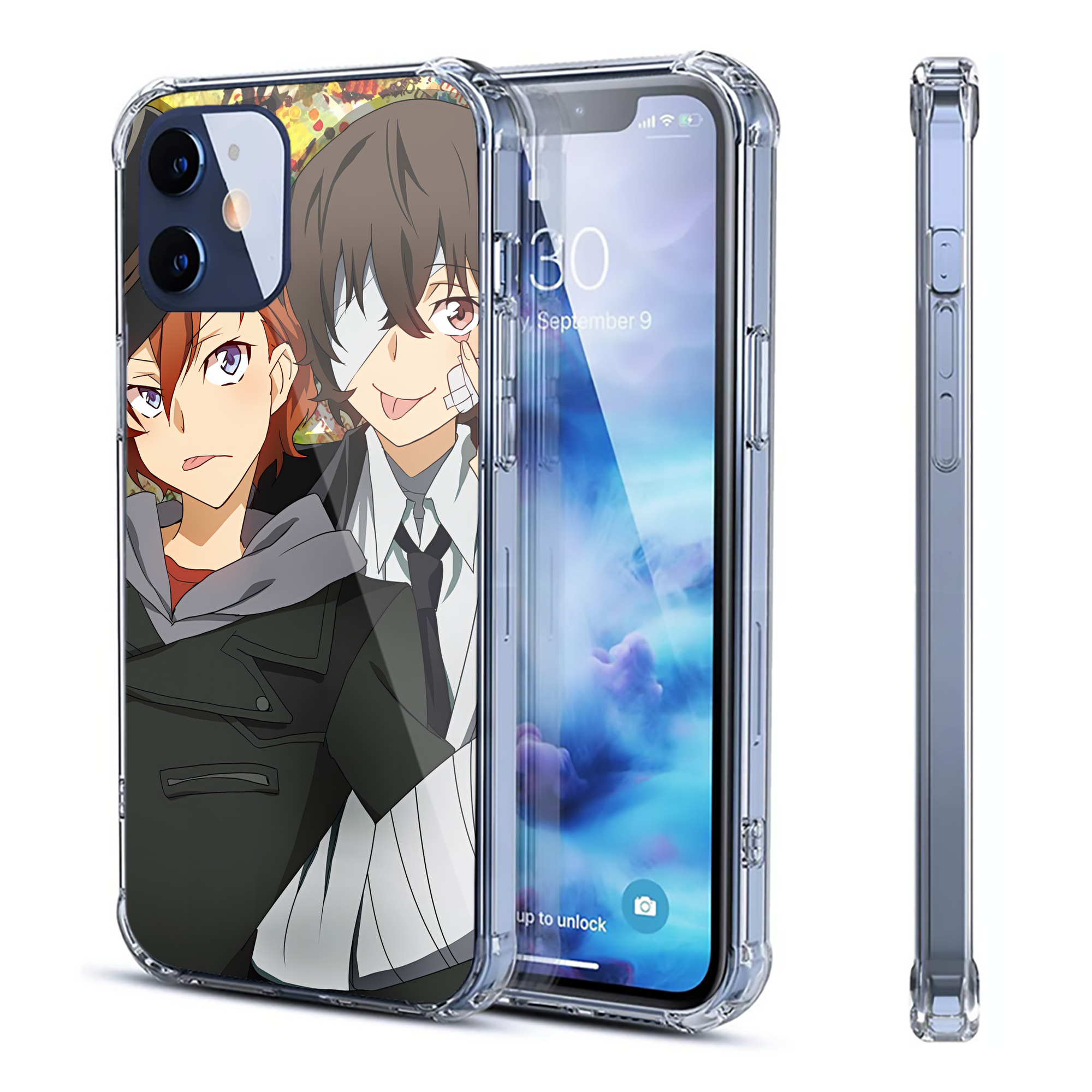（画像用） 文豪ストレイドッグス Bungo Stray Dogs 【iPhone 12シリーズ対応】透明スマホケース（クリアソフトケース）
